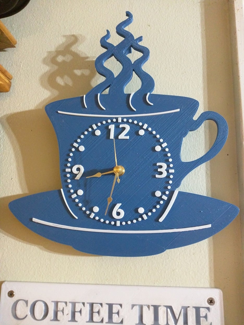 COFFEE MUG WALL CLOCK