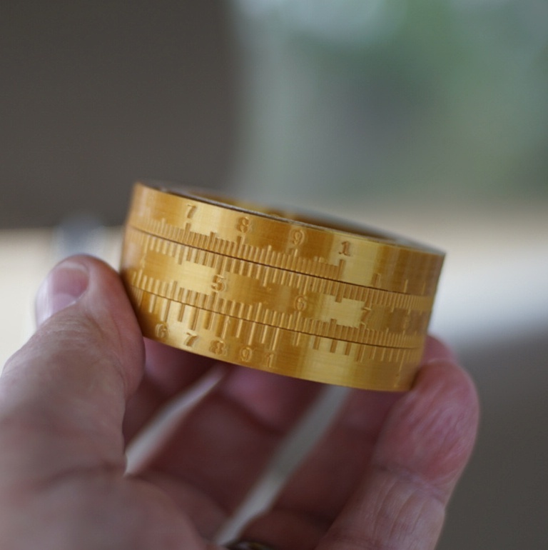 Cylindrical Slide Rule 3D model