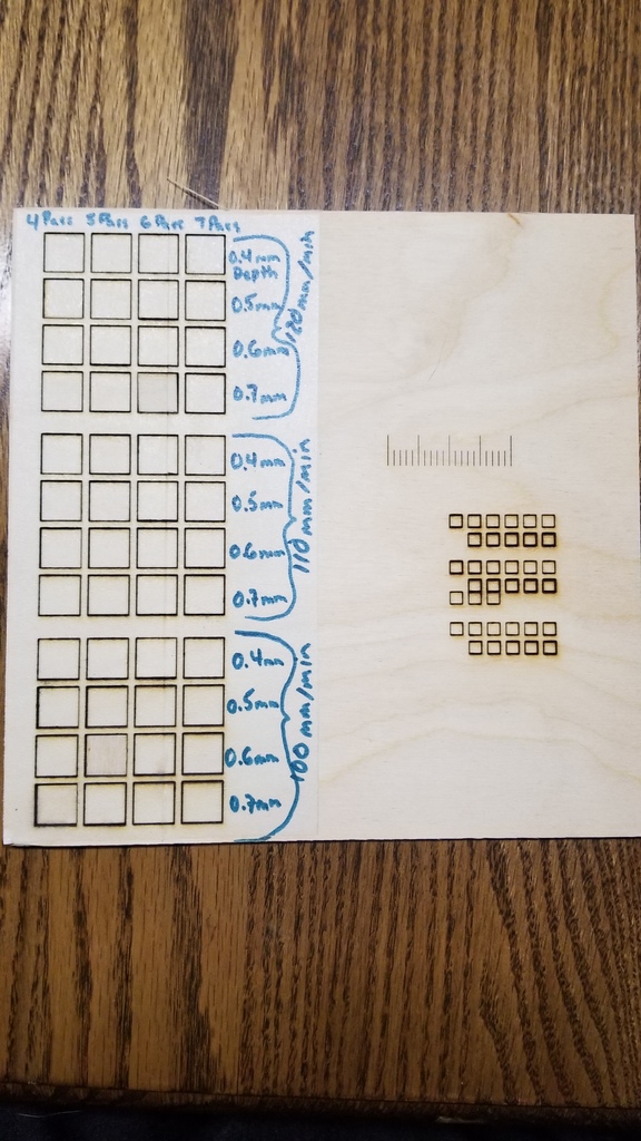Laser Cut Squares Snapmaker 2.0 A250 G-Code