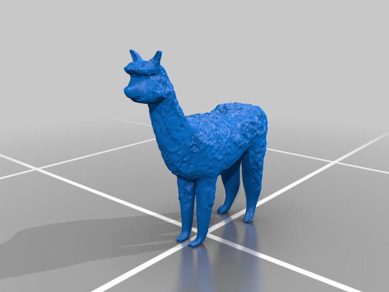 Fixed alpaca for 3D print