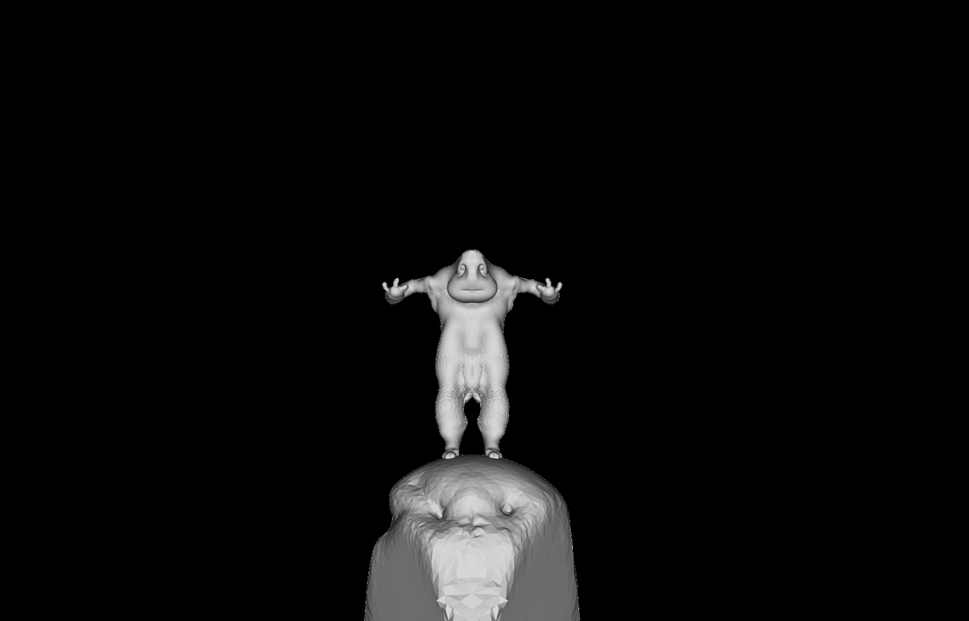 Ugly Alien Statue