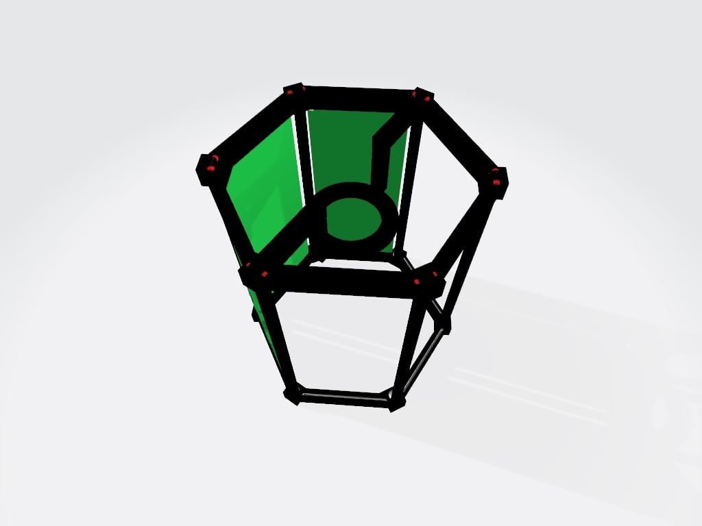 Japanese Hexagon Lamp