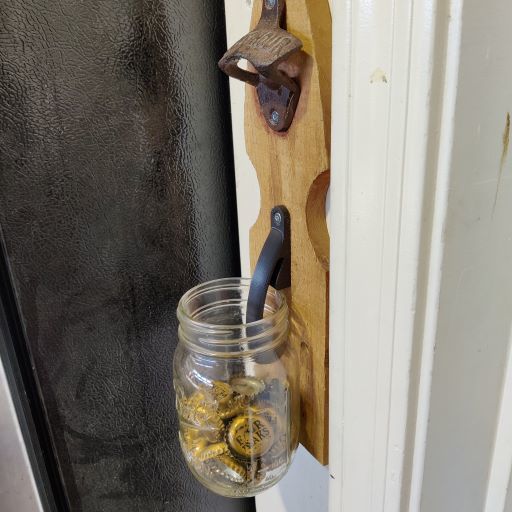 ball jar holder for bottle opener