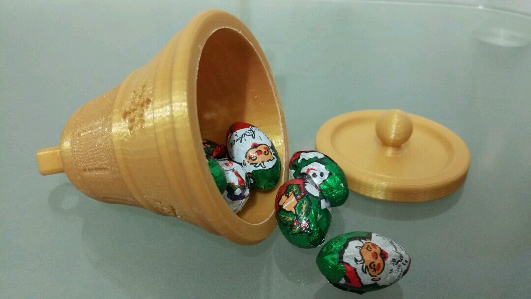 Christmas Bell ornament (with secret compartment)