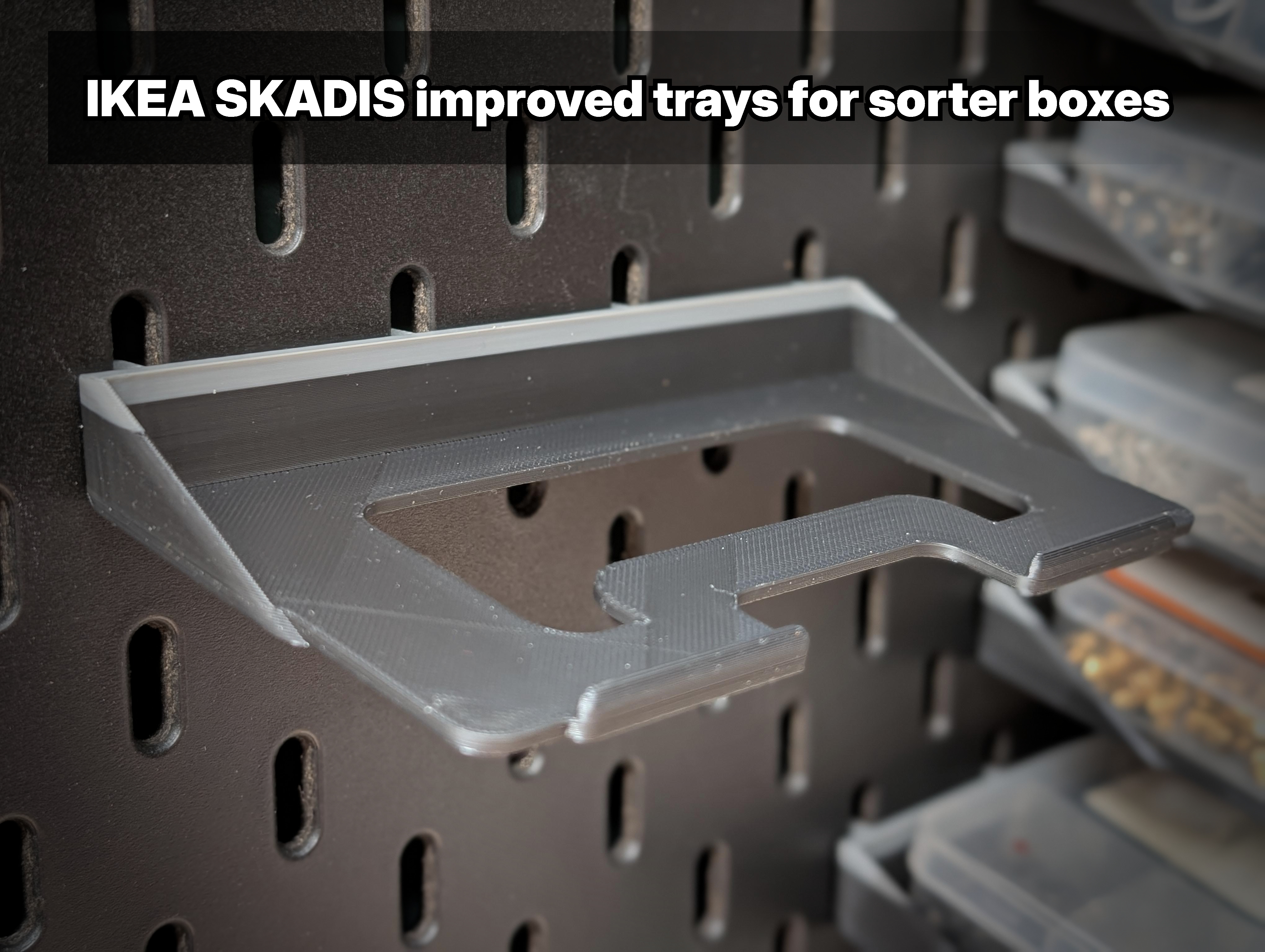 IKEA SKADIS improved trays for sorter boxes