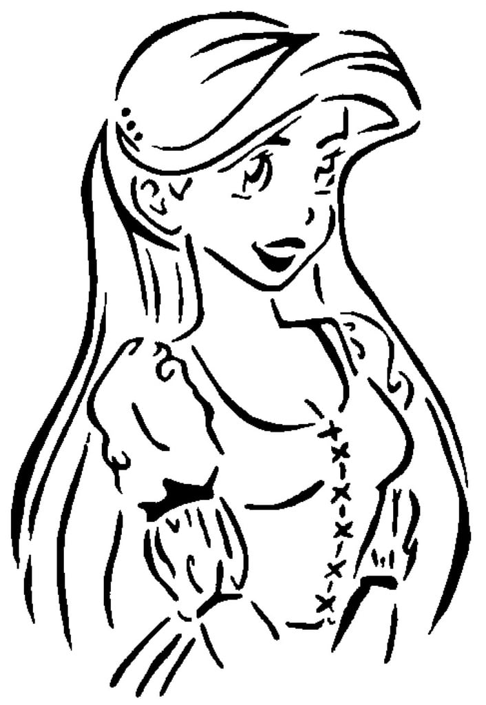 Little Mermaid stencil 2