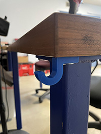 Small under desk hook