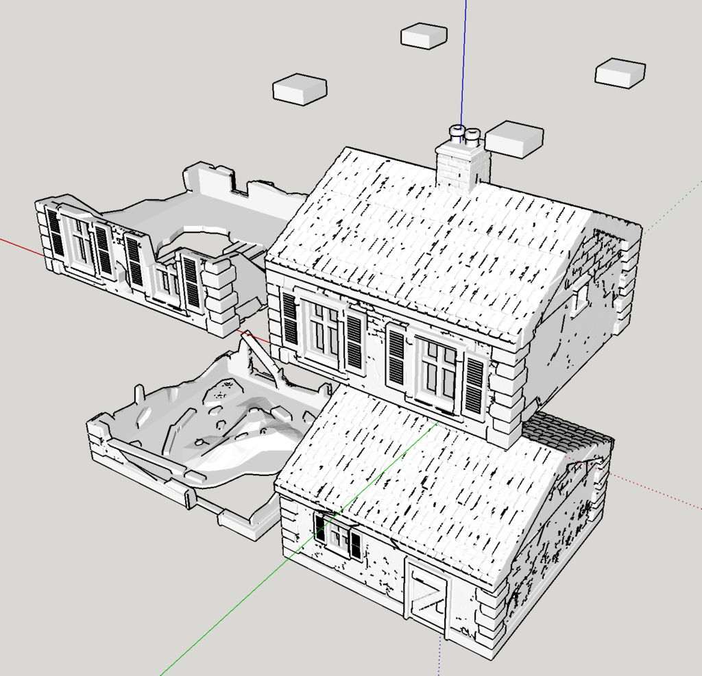 28 mm scale normandy house (combined and easy to print)