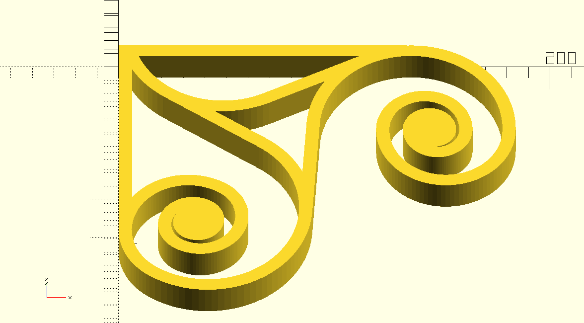 Fancy Spiral Shelf or Corner Bracket