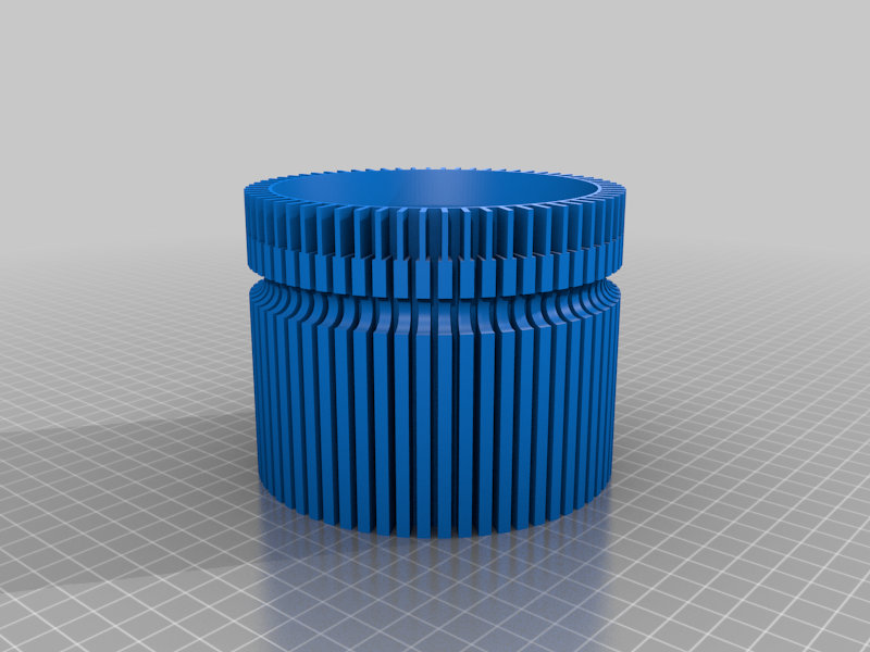 64-slot Cylinder for "Circular Sock Knitting Machine for my MOM and YOU!"