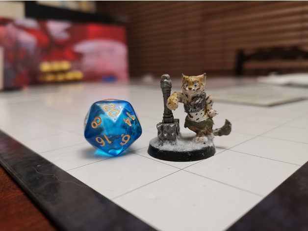 Image of Tabaxi Grimalkin Barbarian with Maul