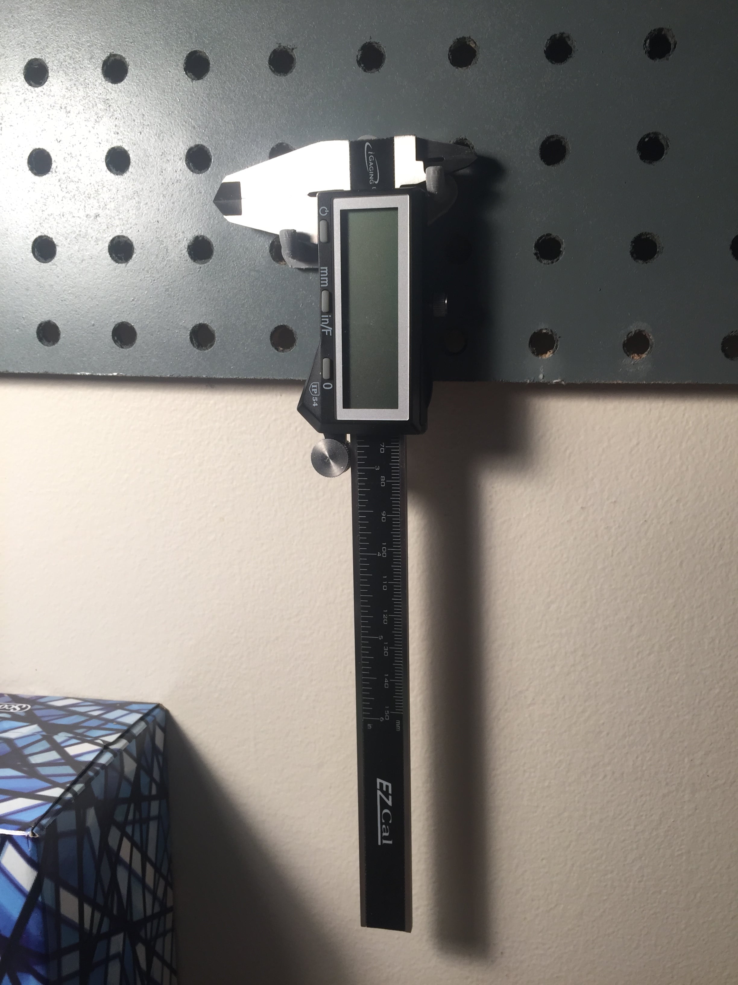 Peg Board Caliper Mount