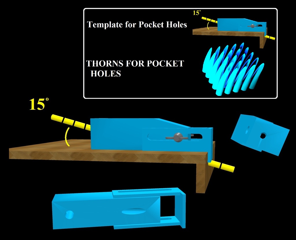 Template for Pocket Holes