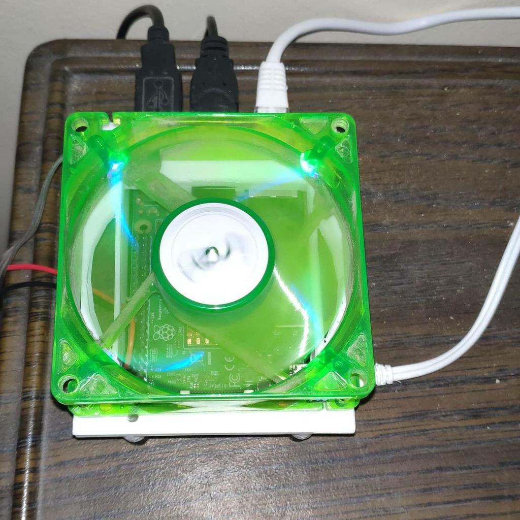 80mm fan adapter cover for Pi3b