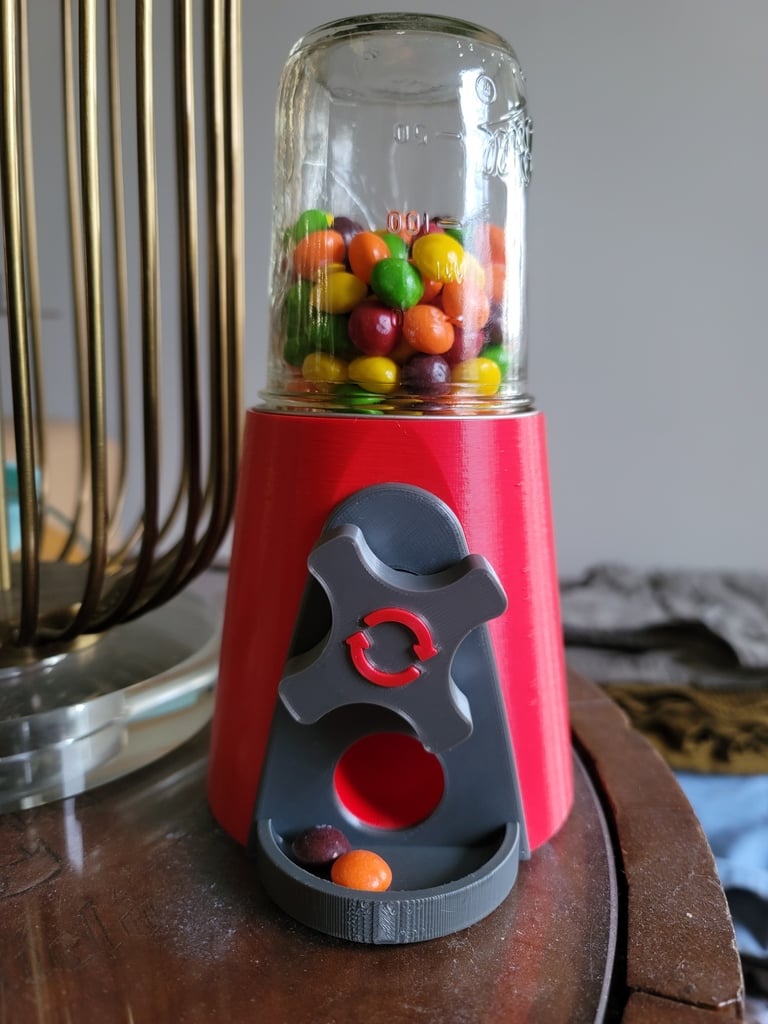 Simple Mason Jar Candy Machine Color without MMU 
