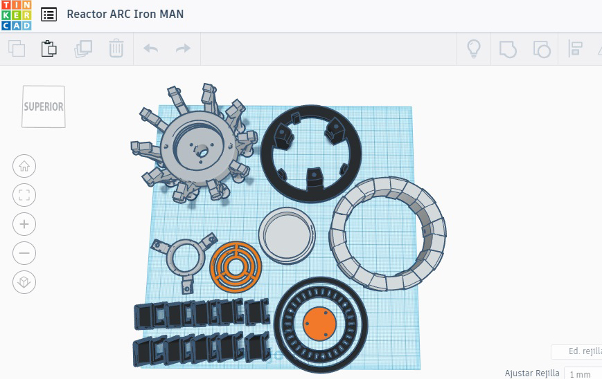 Iron Man Mark 1 Reactor Leds