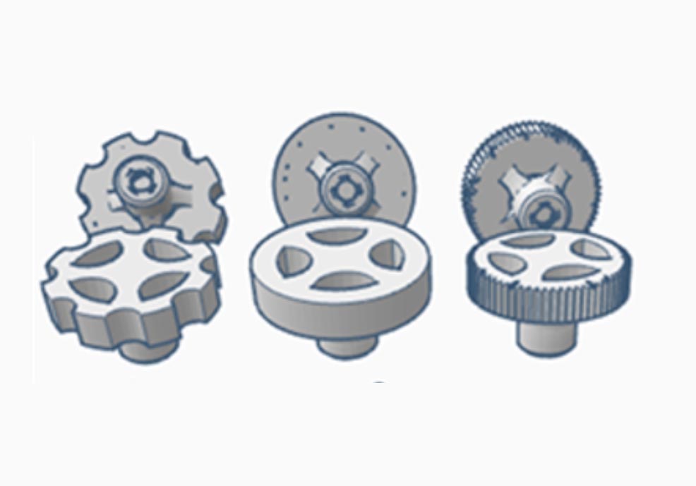 Knobs for ender 3 Z lead screw removable tops