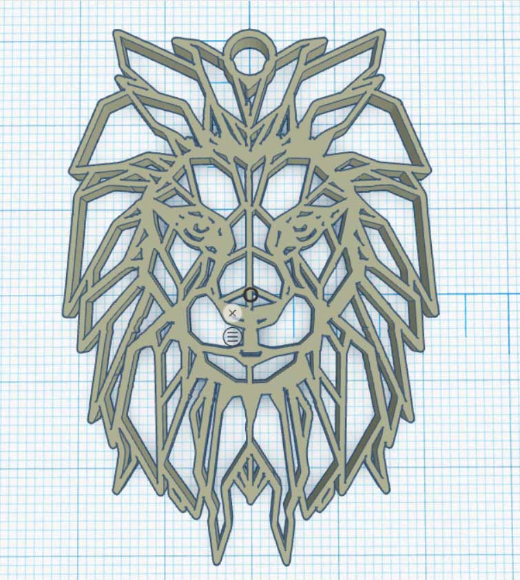 Geometric lion - Lion Géométrique