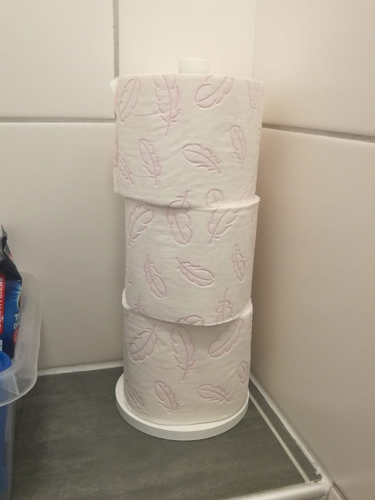 Toilet paper roll holder/stand (3 rolls)
