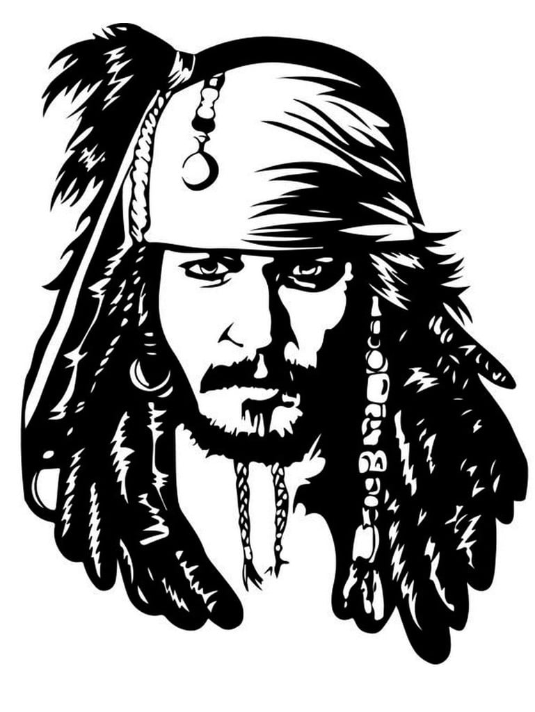 Jack Sparrow Stencil