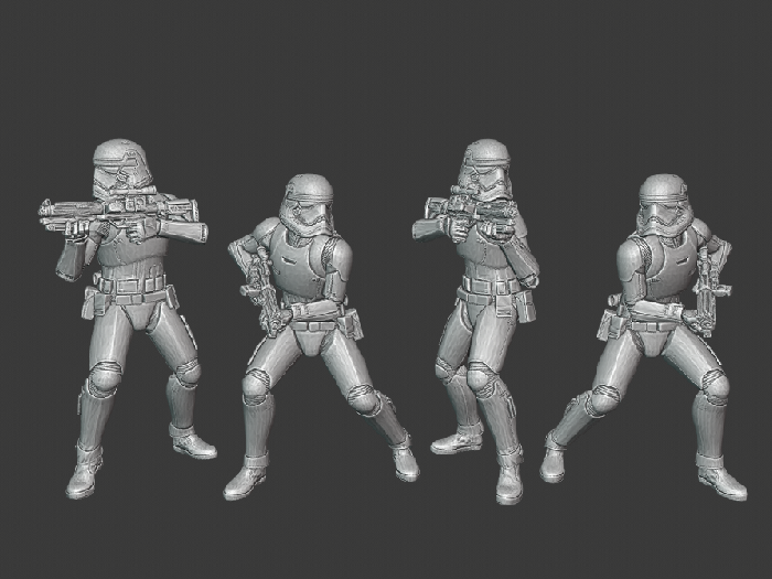 First Order Stormtroopers (35mm wargaming miniatures)