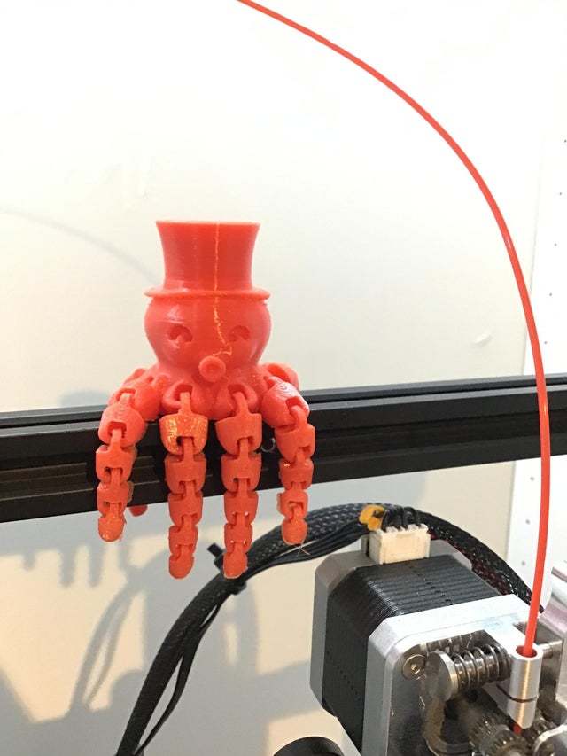 Cute Mini Octopus With Top Hat