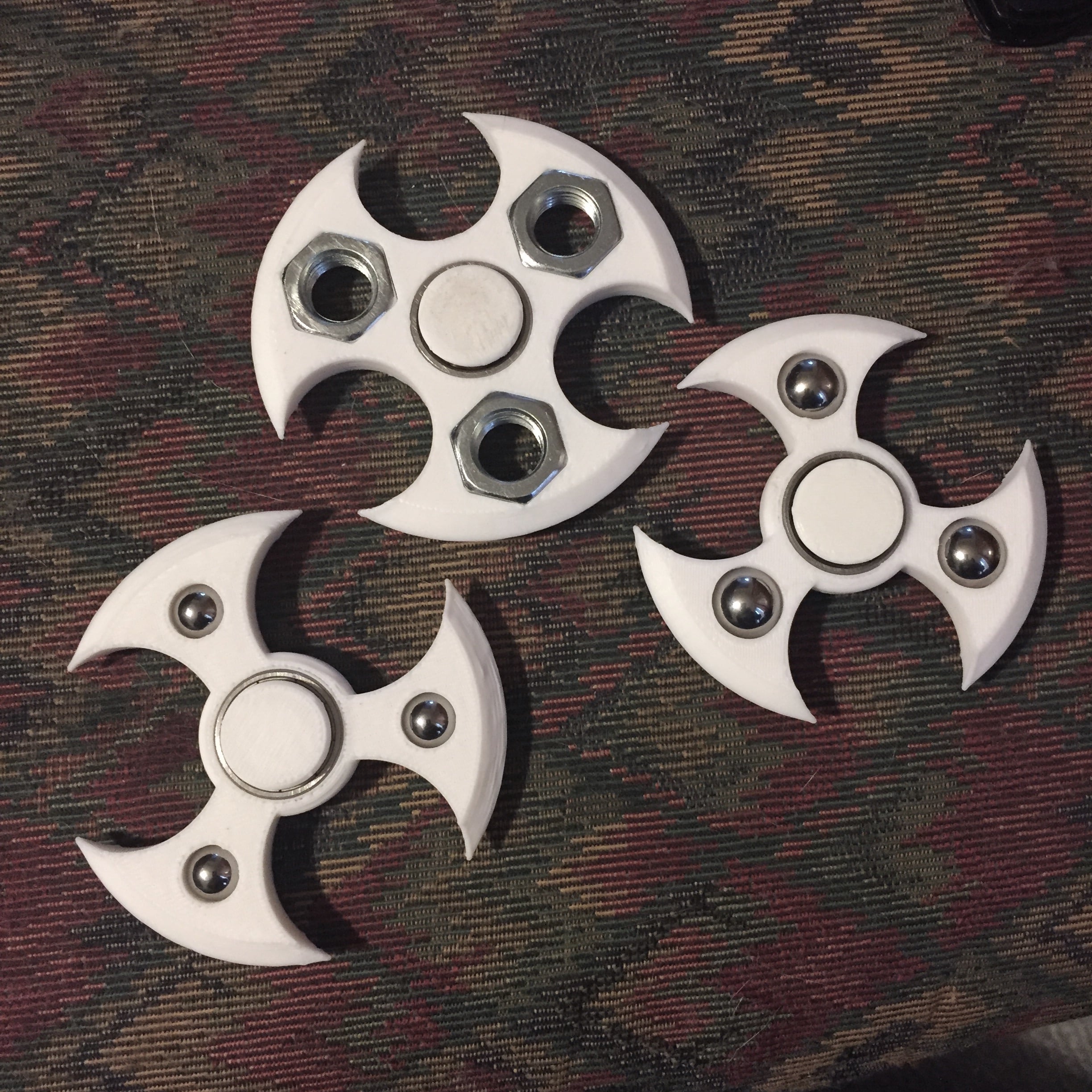 Customizable Tri-Razor (pick-a-weight) Fidget Spinner