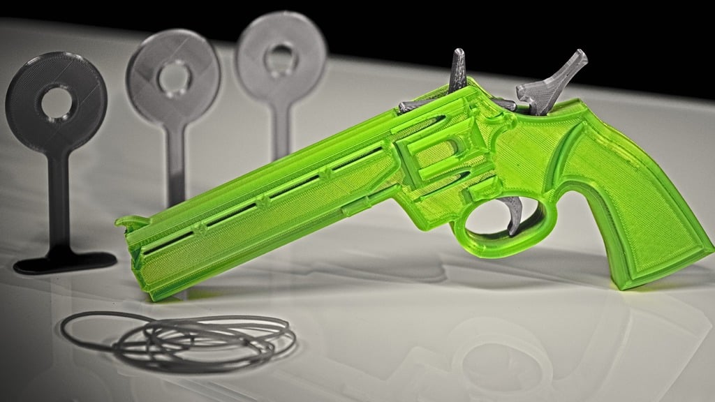 Rubber Band Gun - 3D printable