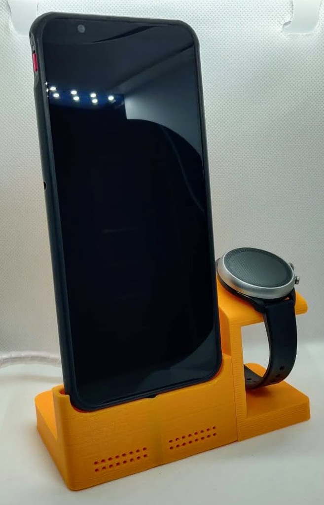 Magnetic phone and watch charging stand
