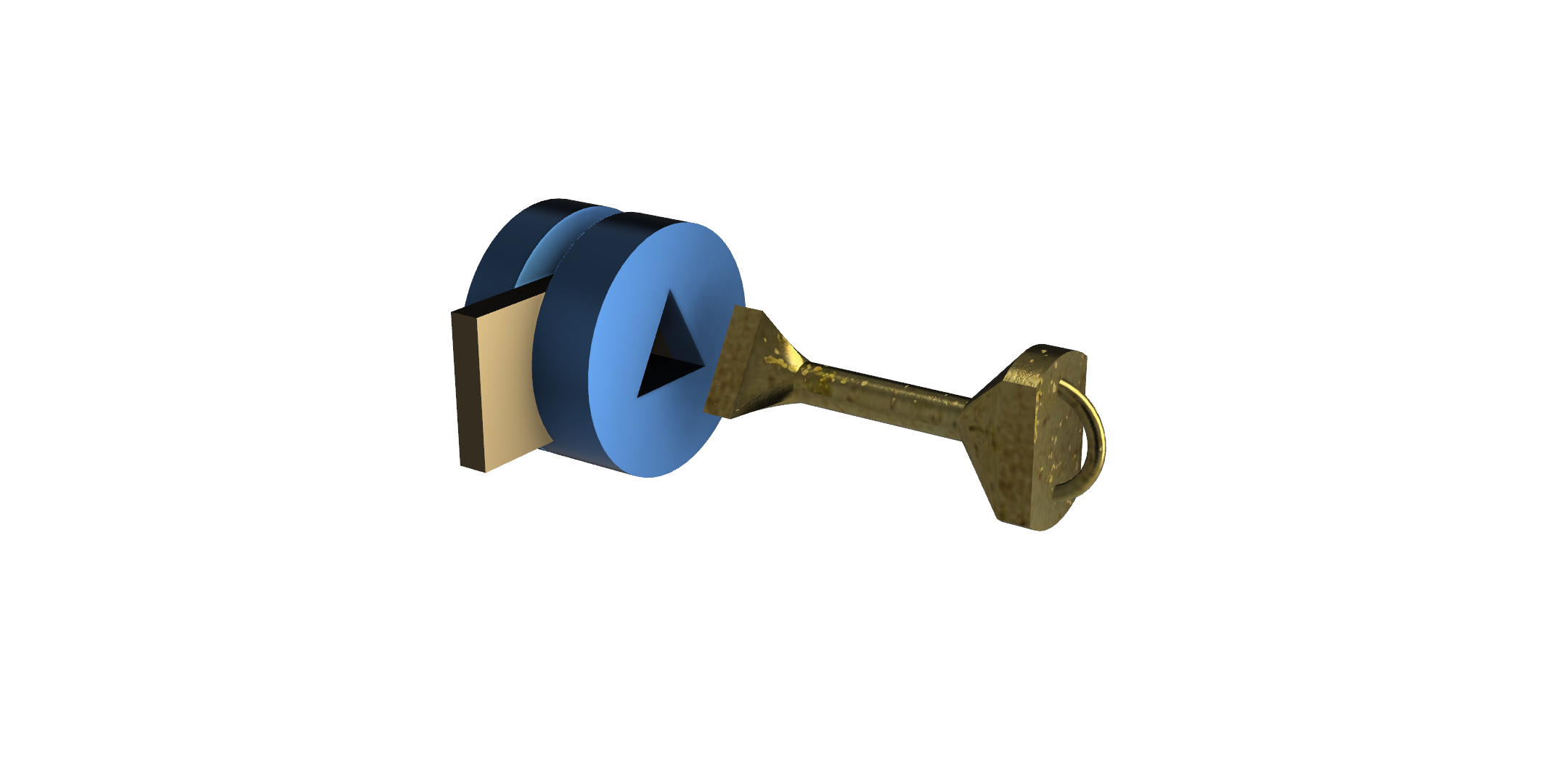 Triangle Key Lock
