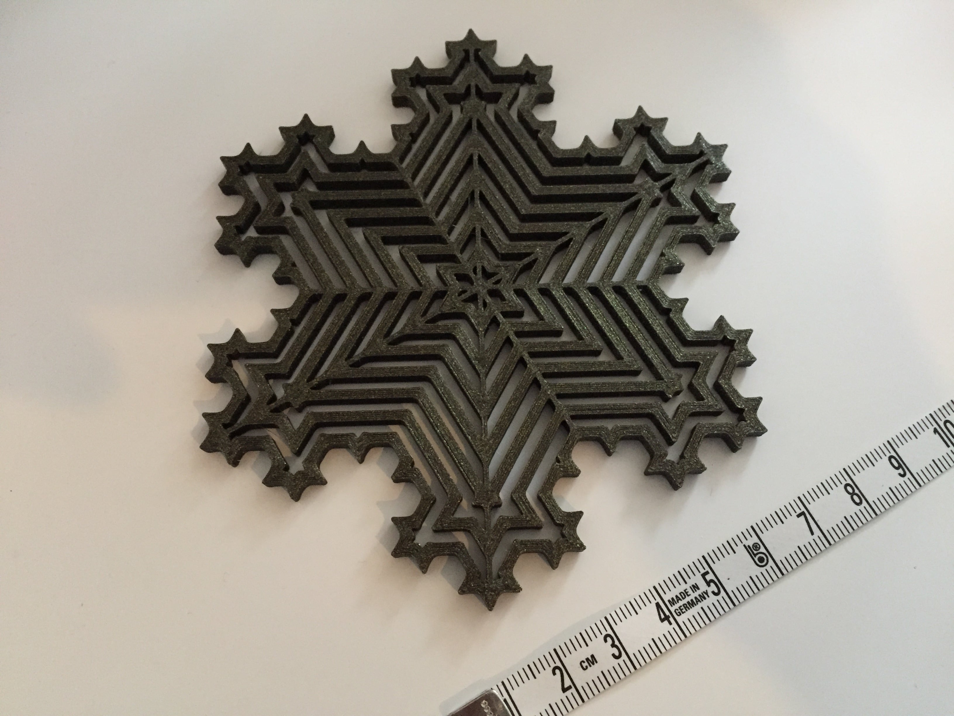 Koch Snowflake Ornament and/or coaster