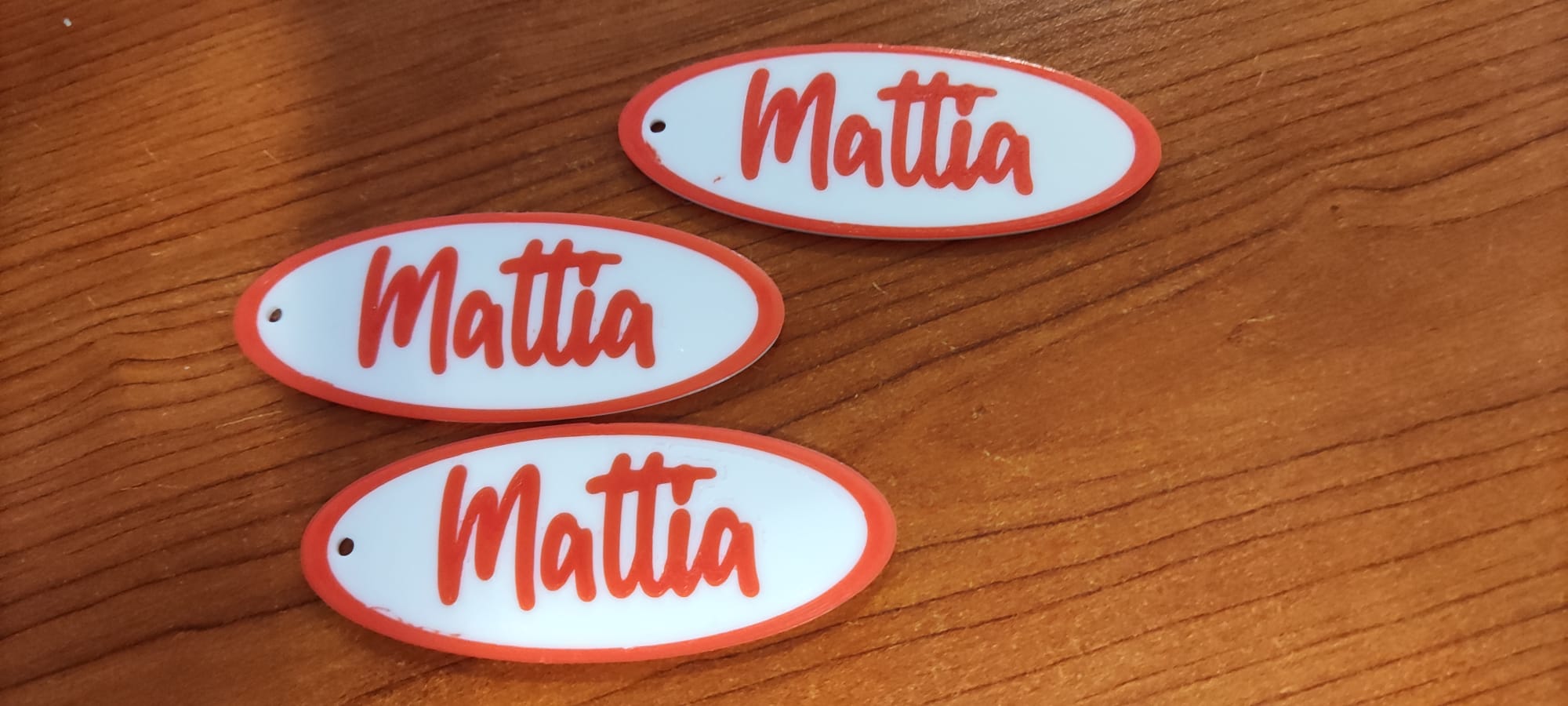 Reverse Print Custom keychain