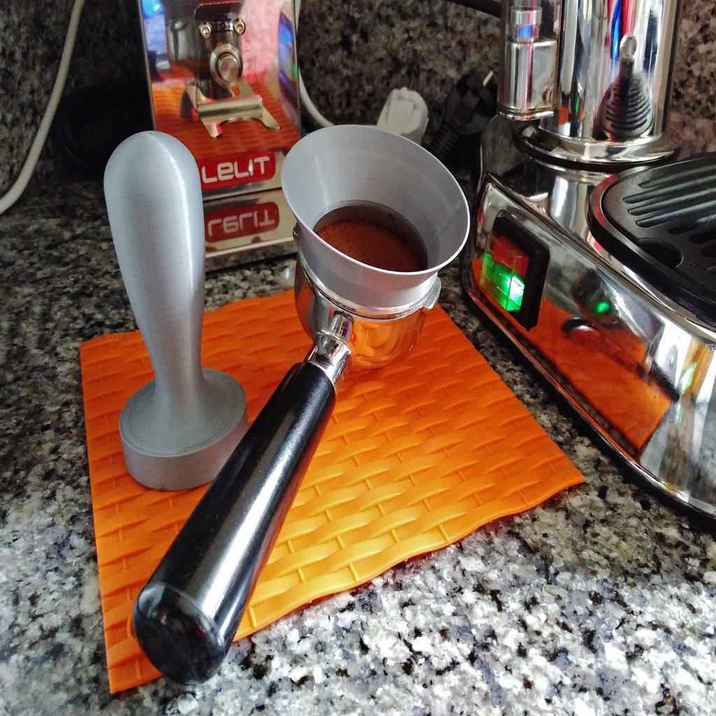 Ergonomic coffee tamper, ø 49 mm (e.g. La Pavoni)