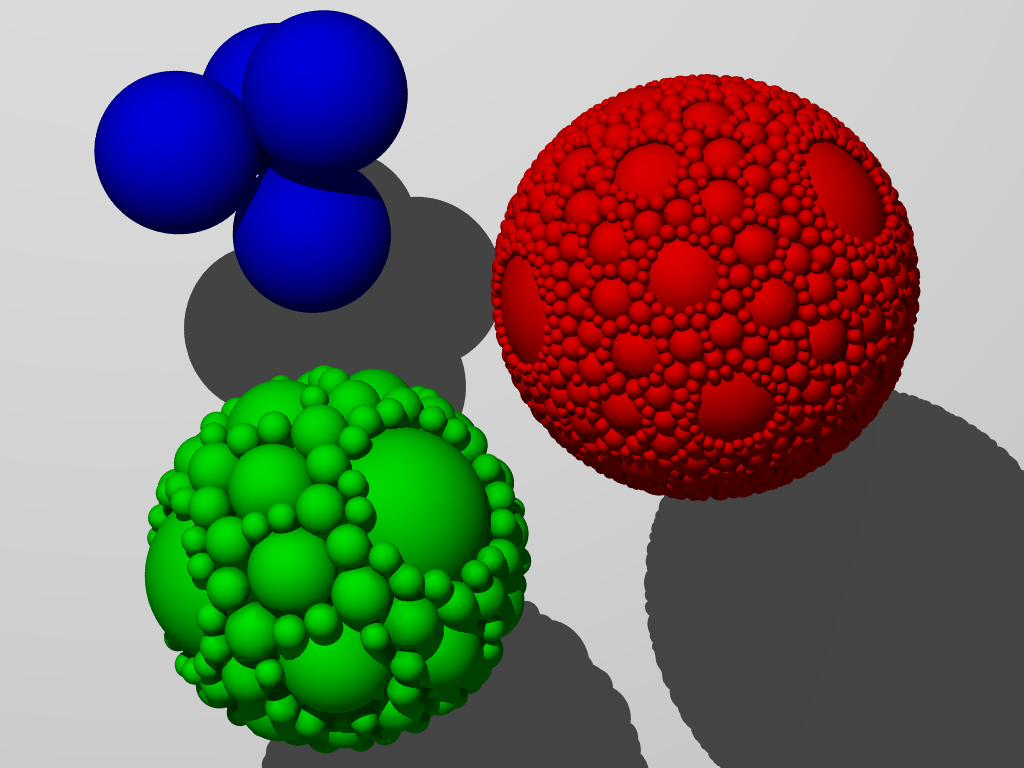 Apollonian Sphere Packing or Soddy Spheres