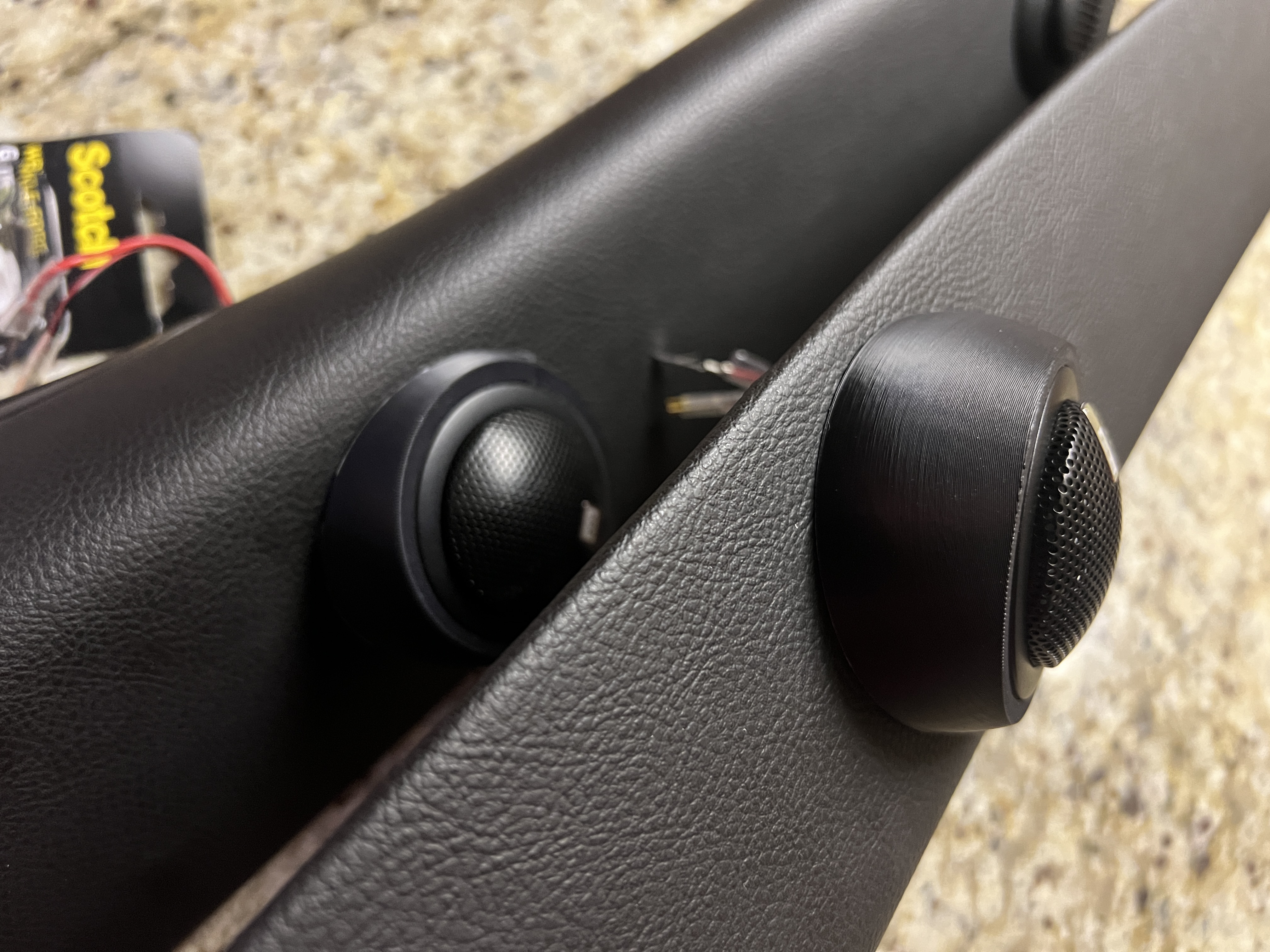 Angled tweeter pod for Morel 25MM tweeter.