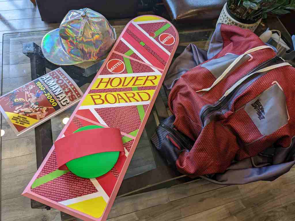 Back to the Future Hoverboard cut into 4