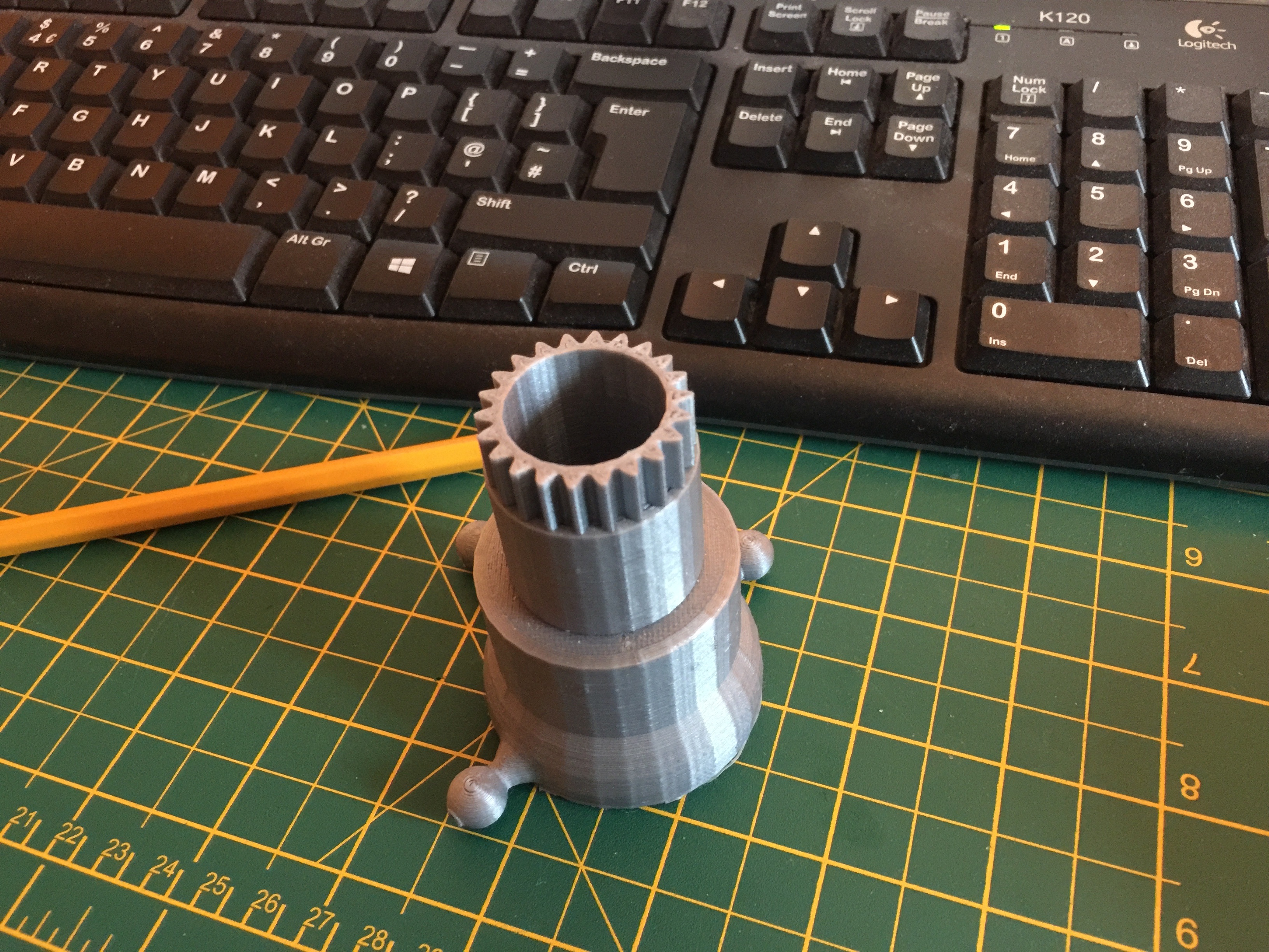 InMoov robot neck upper joint for articulating neck mechanism