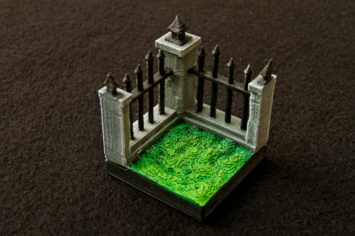 Graveyard Wall Corner Tile - OpenForge Compatible