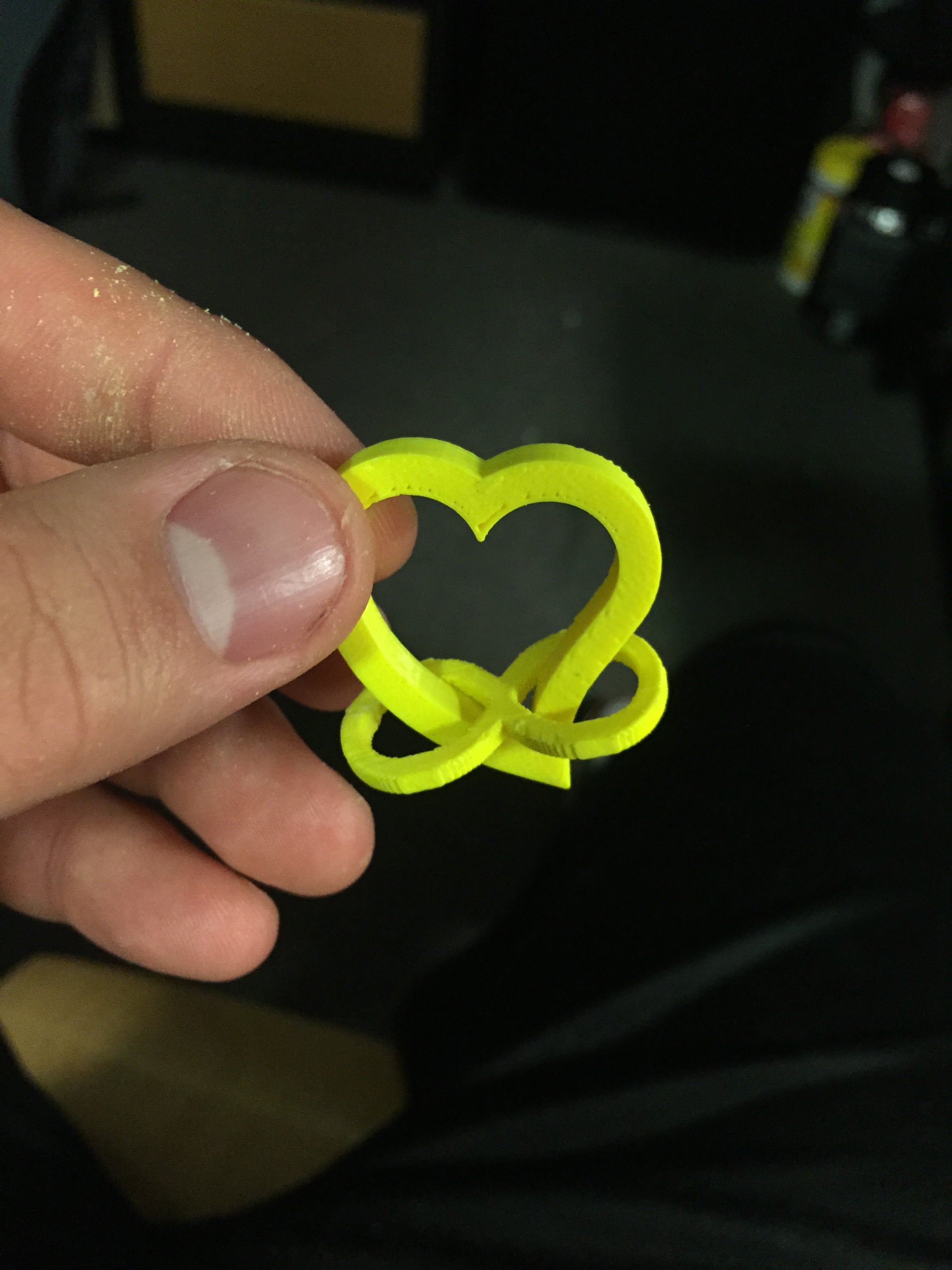 infinity/heart necklace piece