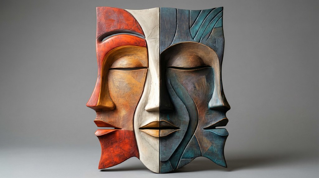 Painting with African faces
