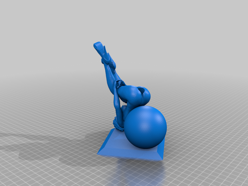 R18 Woman with a ball - pen holder 3D model
