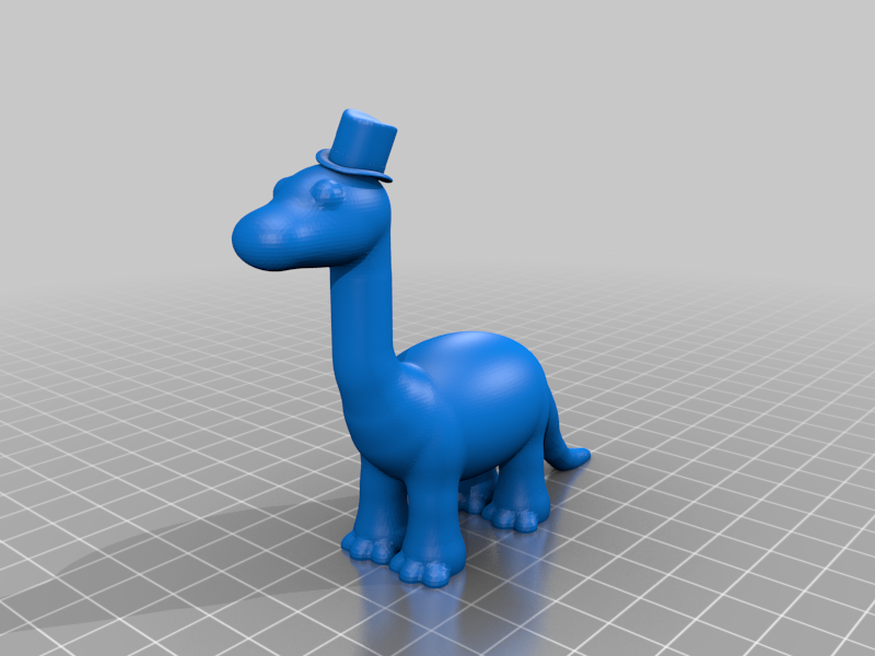 Cute Dinosaur with Top Hat