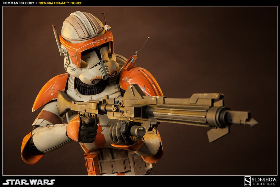 Sideshow Star Wars Clone Commander Cody style rifle harpoon attachment for 1:12 1:6 figures and 1:1 cosplay