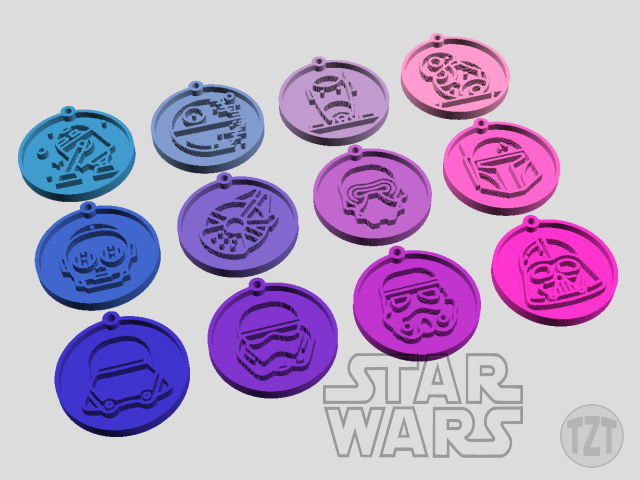 Star Wars Keychain - Set of 12