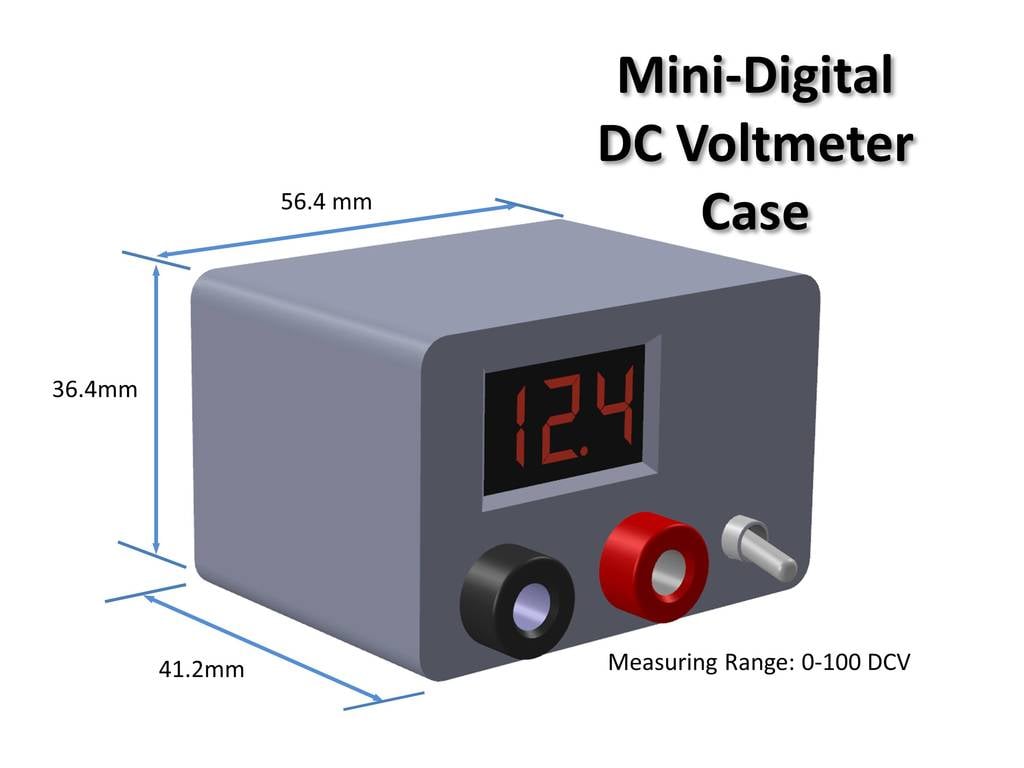 Mini Digital Voltmeter Case