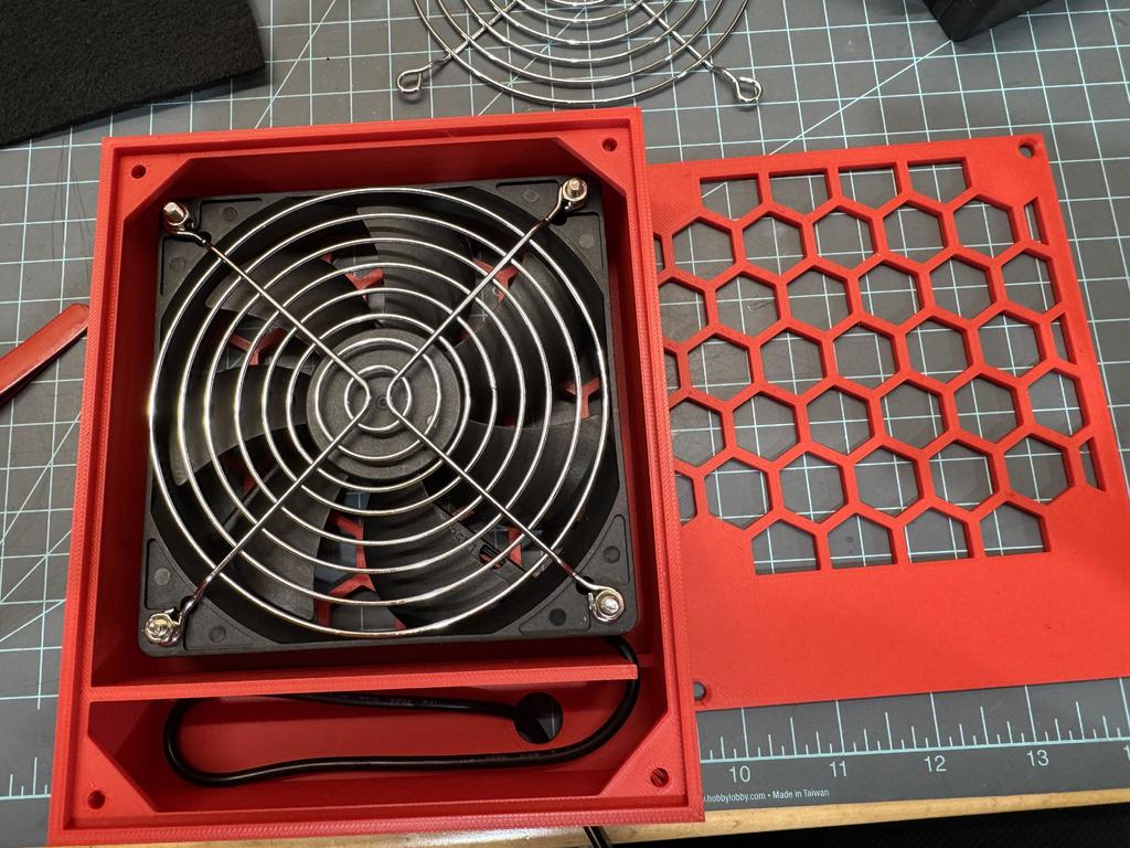 Deeper box for filters, Reversed position of parts