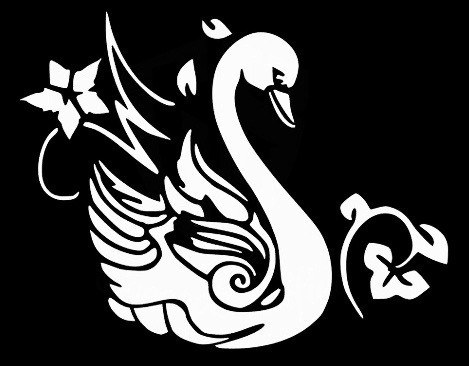 Swan stencil