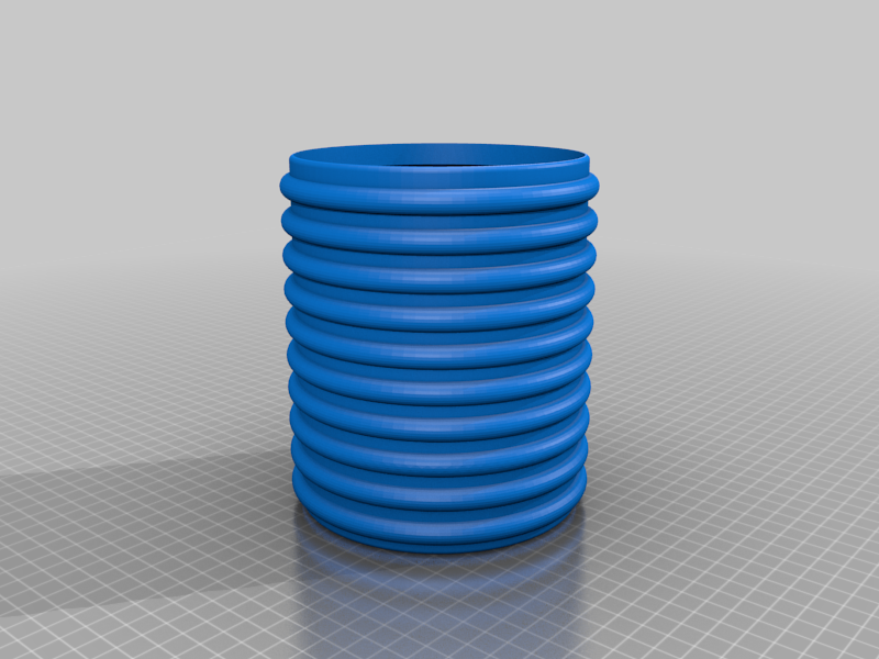 Ribbed Vase