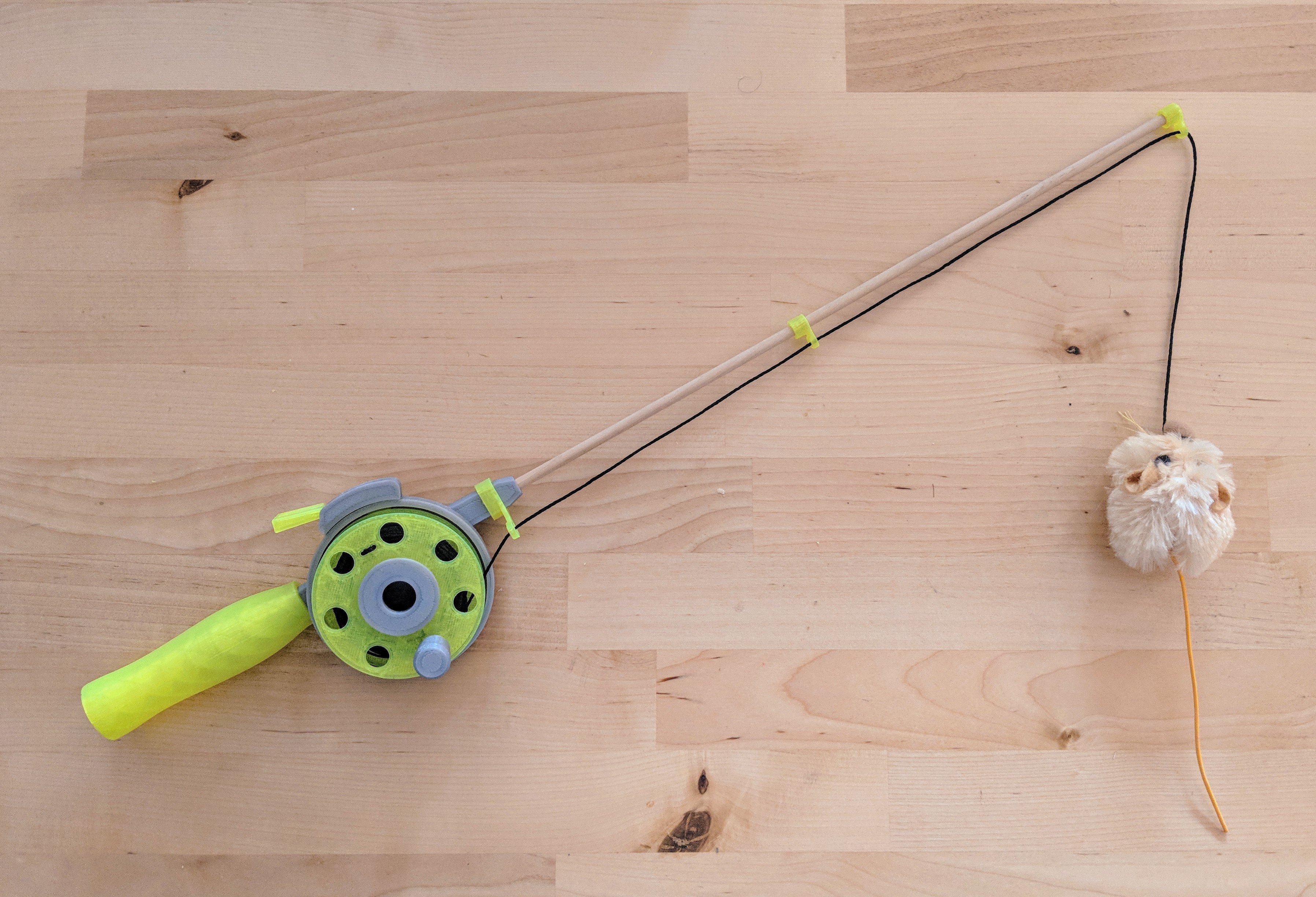 Cat Fishing Rod Toy by vjapolitzer - Thingiverse