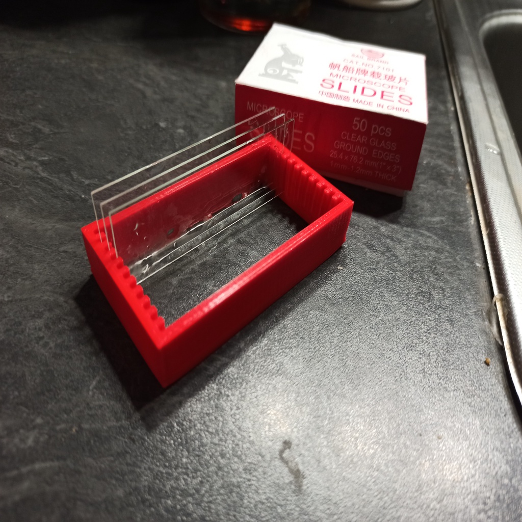 Parametric microscope slide holder